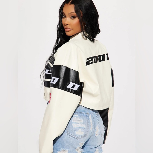 Monaco Cropped Jacket - Ivory/combo - Picture 2 of 2